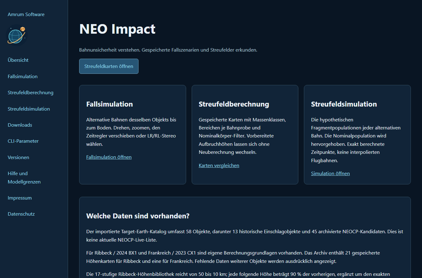 Screenshot: NEO Impact · NEO Impact