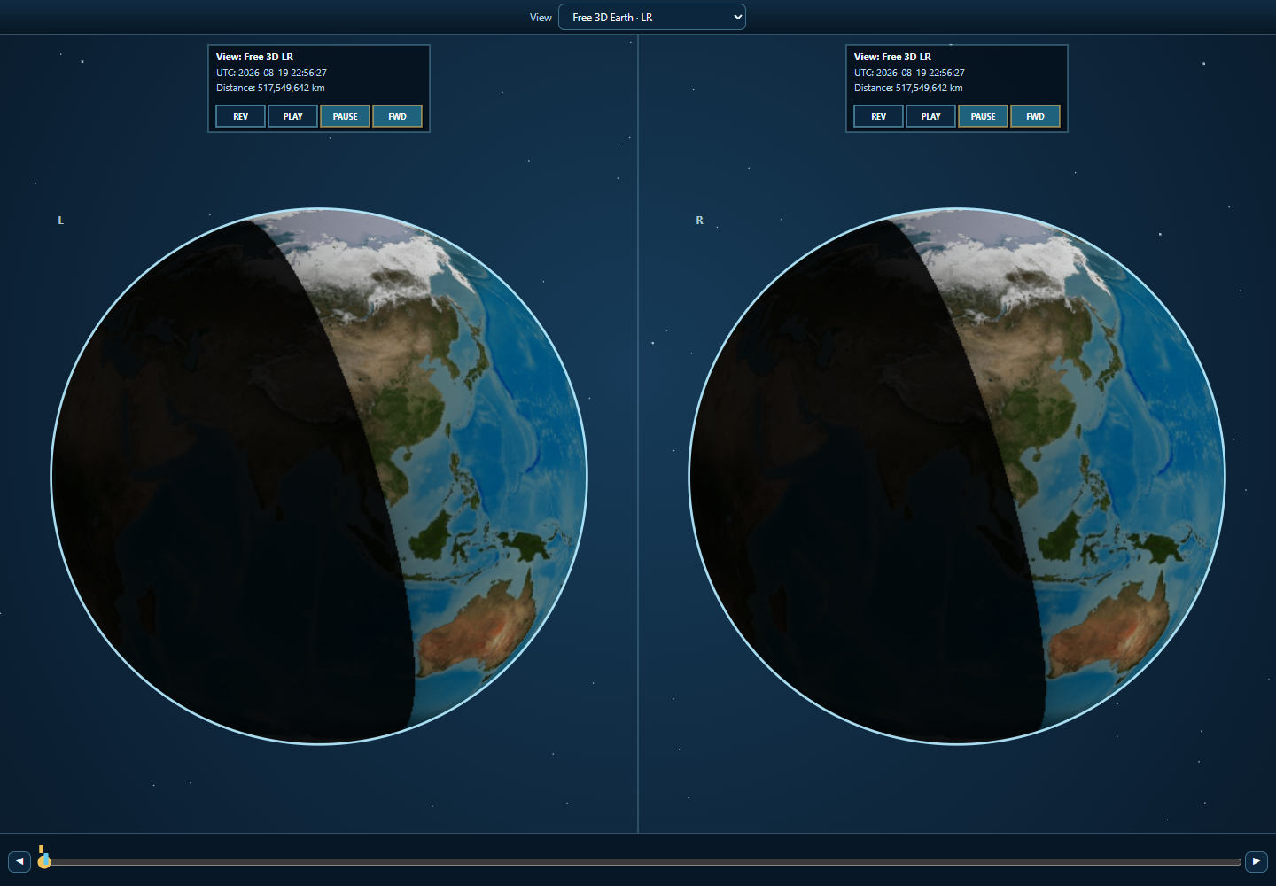 Free 3D stereo view